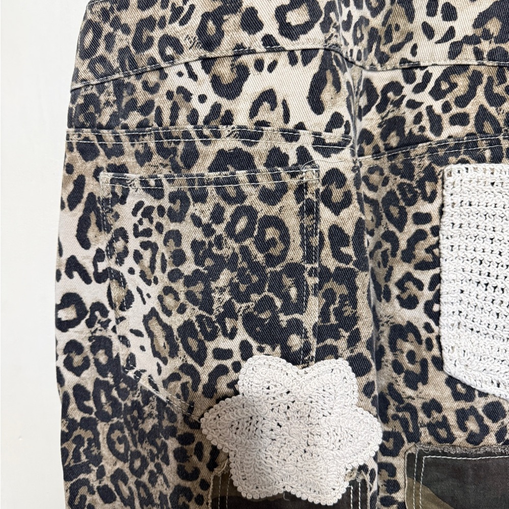 POL Leopard Print Patchwork Overalls - image 10